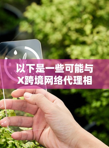 以下是一些可能与X跨境网络代理相关的内容