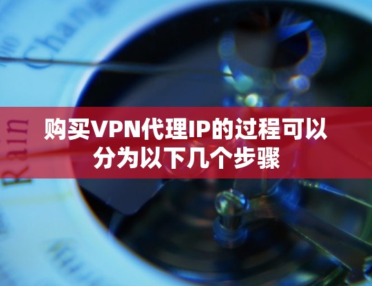 购买VPN代理IP的过程可以分为以下几个步骤