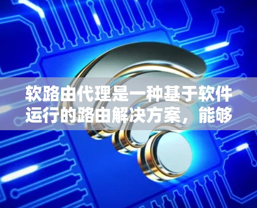软路由代理是一种基于软件运行的路由解决方案，能够在现有网络设备上提供灵活、高效的路由控制。以下是对软路由代理的详细总结