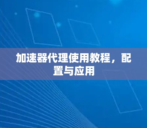 加速器代理使用教程，配置与应用