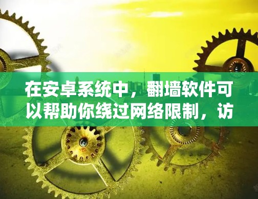 在安卓系统中，翻墙软件可以帮助你绕过网络限制，访问被屏蔽的网站或内容。以下是一些常用的安卓翻墙软件推荐