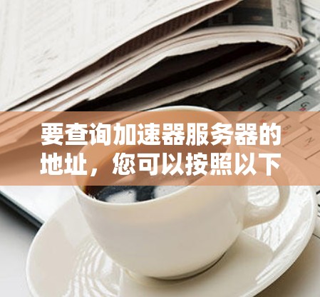 要查询加速器服务器的地址，您可以按照以下步骤操作