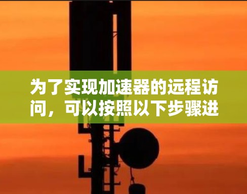 为了实现加速器的远程访问，可以按照以下步骤进行